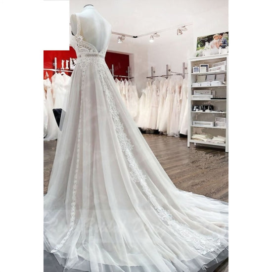 Lauren Elaine Aria | Customizable Pastel Ombré Colored Wedding Dress